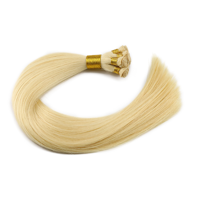 HAND TIED WEFT HAIR Vietnamese human hair extensions 100% Virgin Cuticle Aligned Wholesale QM234